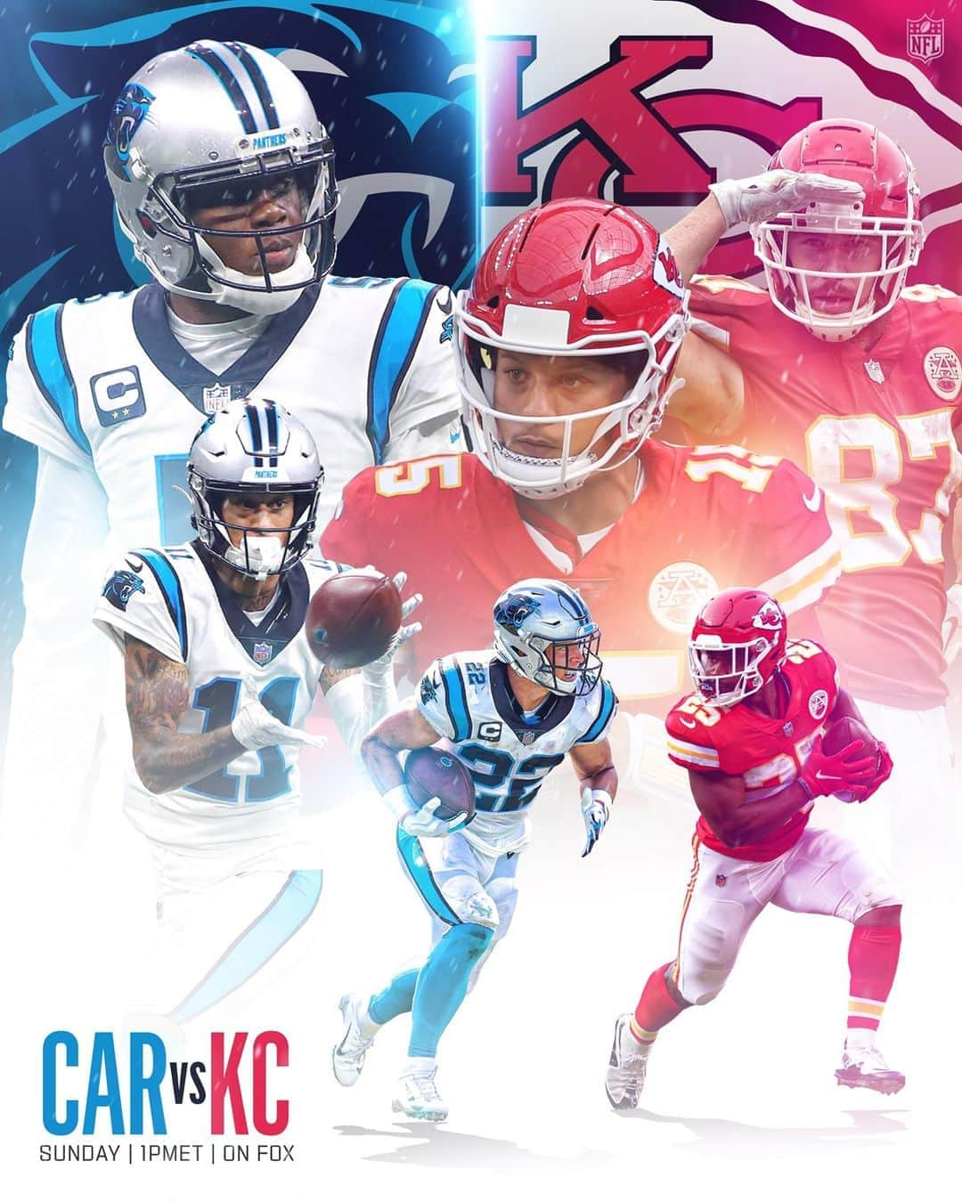 NFLさんのインスタグラム写真 - (NFLInstagram)「🔹 @panthers 🔹 vs. ♦️ @chiefs ♦️ ⁣ ⁣ 📺: #CARvKC — Sunday 1pm ET on FOX⁣ 📱: NFL app // Yahoo Sports app」11月8日 8時30分 - nfl