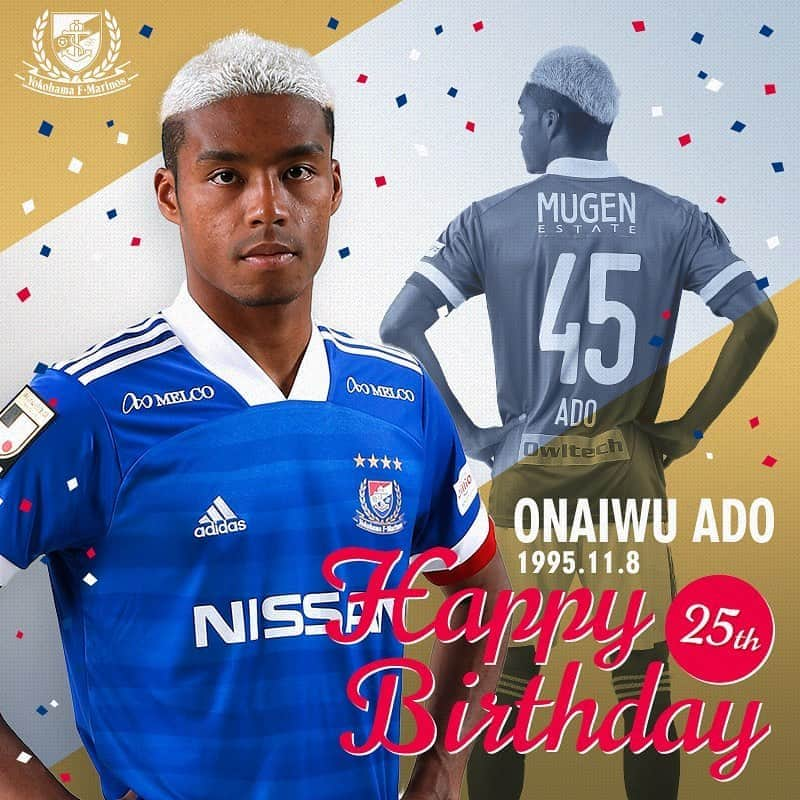 横浜F・マリノスさんのインスタグラム写真 - (横浜F・マリノスInstagram)「. Happy Birthday! @onaiwu_ado !!  #fmarinos #オナイウ阿道 #誕生日おめでとう #happybirthday」11月8日 9時08分 - yokohamaf.marinos