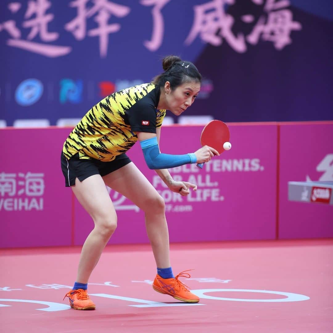 ITTF Worldさんのインスタグラム写真 - (ITTF WorldInstagram)「🐯 👀 Eye of the Tiger!  Han Ying wins in STRAIGHT games in BOTH her matches on Day 1 at the Dishang 2020 Women's #ITTFWorldCup 👏👏  Cool shirt too! 😎  #RESTART」11月8日 20時12分 - wtt