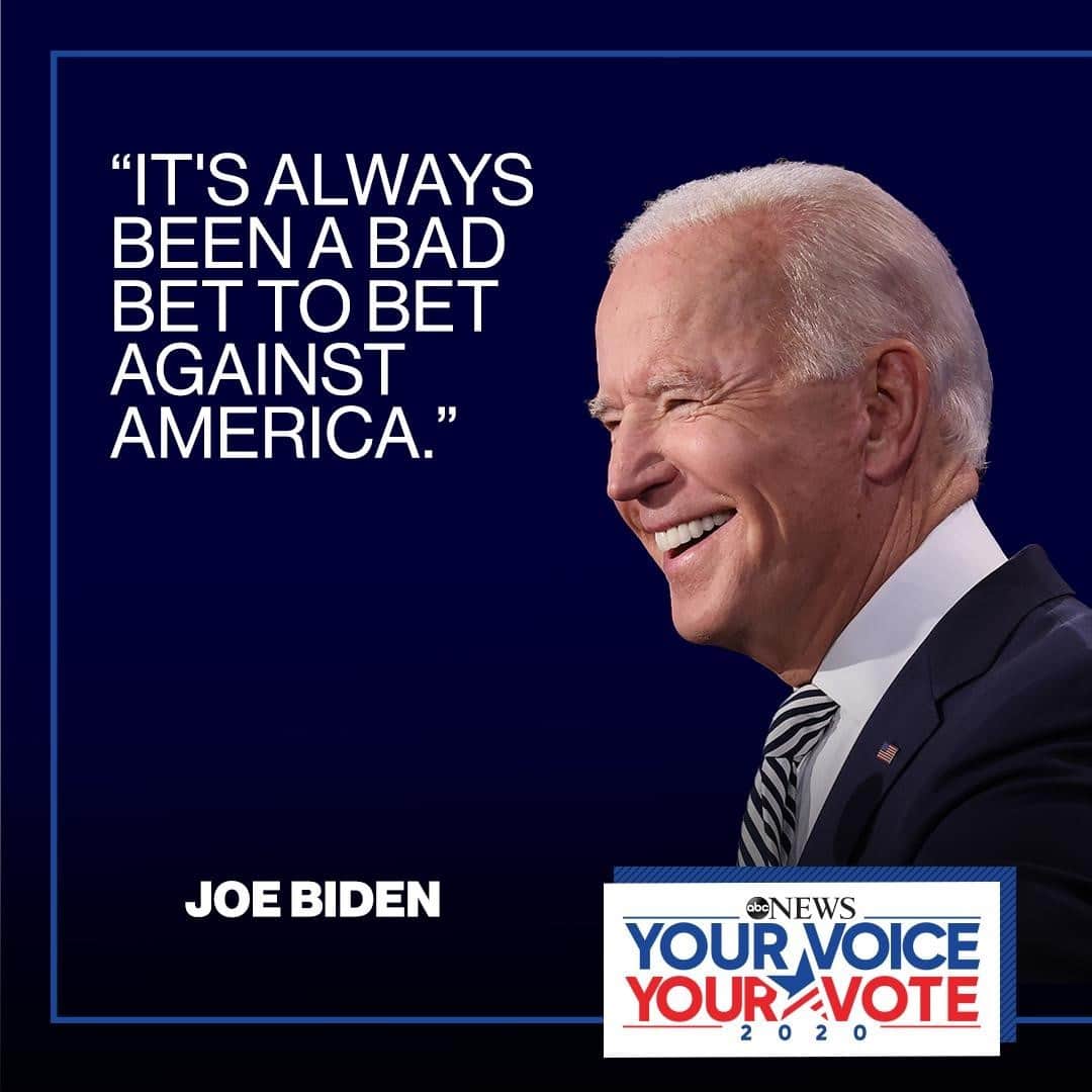 ABC Newsさんのインスタグラム写真 - (ABC NewsInstagram)「President-elect Joe Biden: "It's always been a bad bet to bet against America." #election2020 #joebiden」11月8日 12時08分 - abcnews