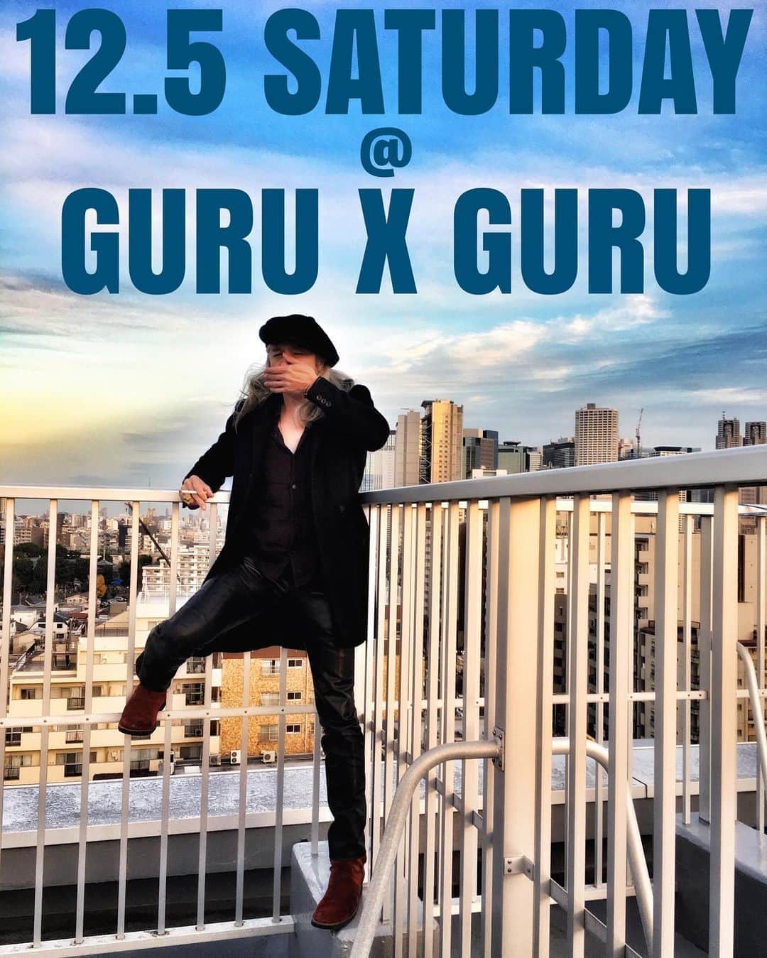イマイアキノブのインスタグラム：「ꤲ 名古屋行きます 12.5(土) @ GURU X GURU 池下  GURUxGURU 12th anniv.   LIVE 『男子縦列女子横列』Vol.22  出演 イマイアキノブ vo.gt 青木マリ vo.gt  open19:00 start 19:30  music charge  ¥3500＋飲物代  予約 問い GURUxGURU 名古屋市千種区池下  1-4-23 アミュゾン池下 1F ☎︎ 052-764-9696  写真 ユキモトマサシ  #男子縦列女子横列 #池下guruguru  #青木マリ #イマイアキノブ #masashiyukimoto  #livemusic」