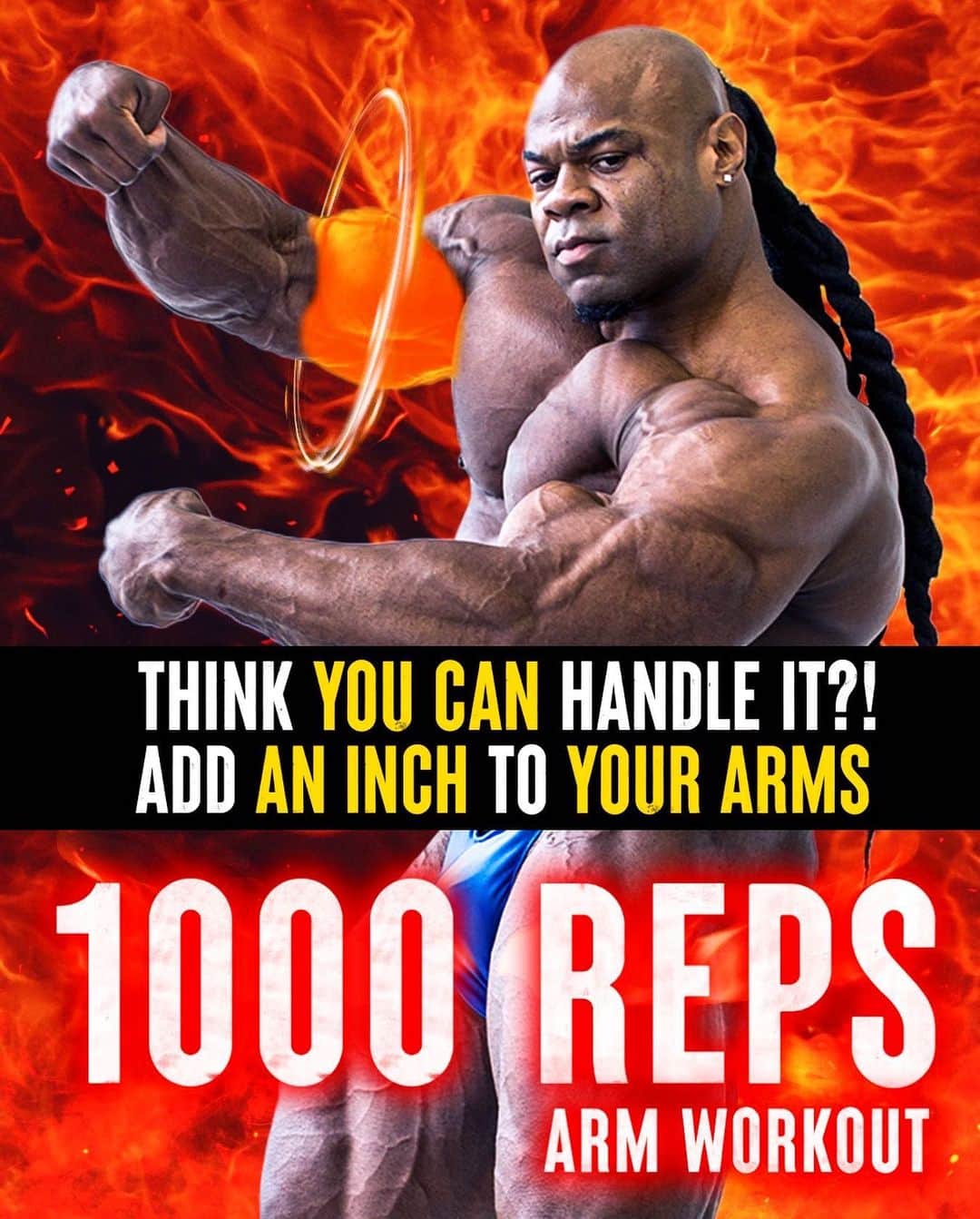 カイ・グリーンのインスタグラム：「🔥ADD AN INCH TO YOUR ARMS 💪1000 Rep Program Available Now on Trainwithkai.com  This is not for the weak hearted I give you the workouts, the exact movements, and show you the path.  WANT TO LEARN MORE - Trainwithkai.com  You gotta be willing to put in the work!! Prepare yourself to Train With Kai!!  📝Detailed Descriptions 💪🏾Learn Muscle Anatomy 💦Full Intense Workout 📚27+ Detailed Pages」