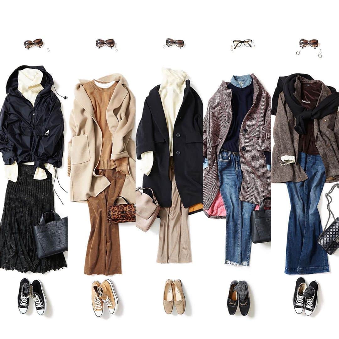 のインスタグラム：「. 【K.K closet 10/30〜11/05までのコーディネートランキング】 . 1）2020-11-02/ スポーティ＆シック 2）2020-10-30/ キャメル色の温もり 3）2020-10-29/ クラシックに、キュートに、シンプルに 4）2020-11-05/ 王道トラッドを甘く 5）2020-11-04/ ニューリラックスwith ジャケット . 今週もどんなコーディネートが登場するかお楽しみに♪ ・ #kkcloset #kkshop #菊池京子 #kyokokikuchi #コーディネート #コーデ #coordinate #code #ranking #ootd #outfit #kotd #follow #カジュアル #style #fashion #ファッション #wear #italy #simple #秋#happy #coat #black #pink #denim #knittersofinstagram」