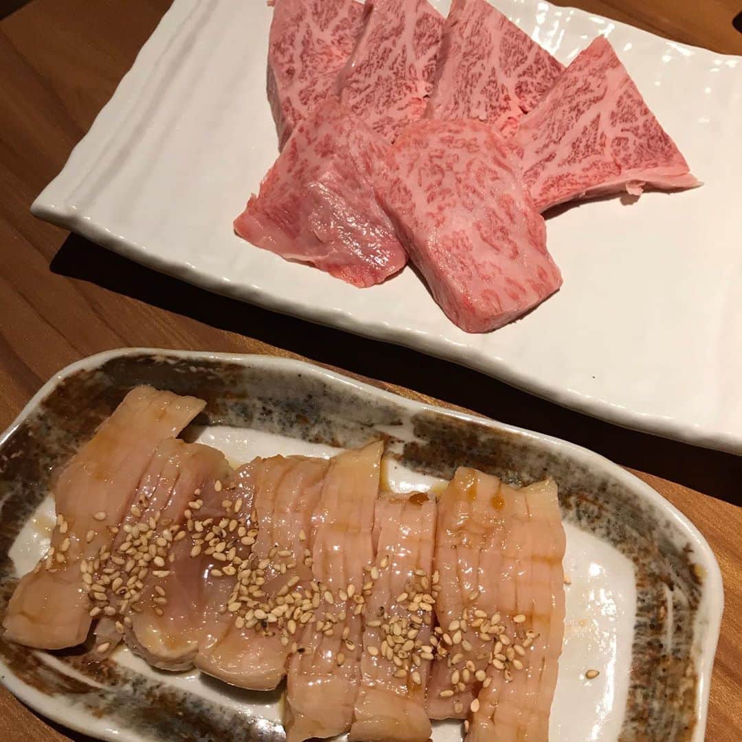 一井悠理さんのインスタグラム写真 - (一井悠理Instagram)「2店舗目🌟はしご！ まだまだ続くよー爆笑😂😂 #焼肉 #ネギタン塩 #特上ロース #タン #ホルモン」11月8日 15時53分 - yuripoyo.1212