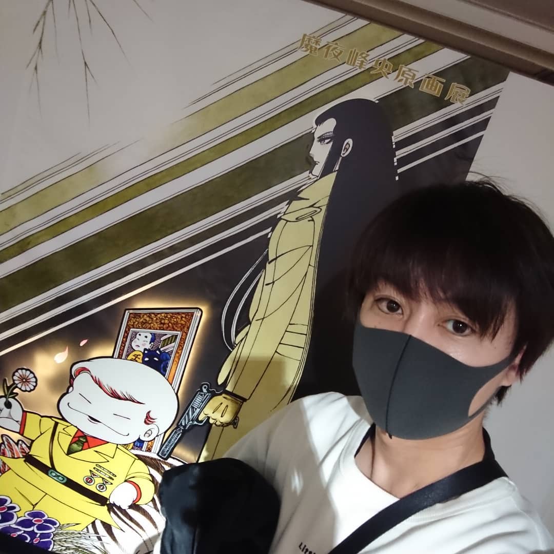 のインスタグラム：「パタリロ!や翔んで埼玉の作者、魔夜峰央先生の原画展へ！ やっぱり先生のベタ塗りは芸術的です。」
