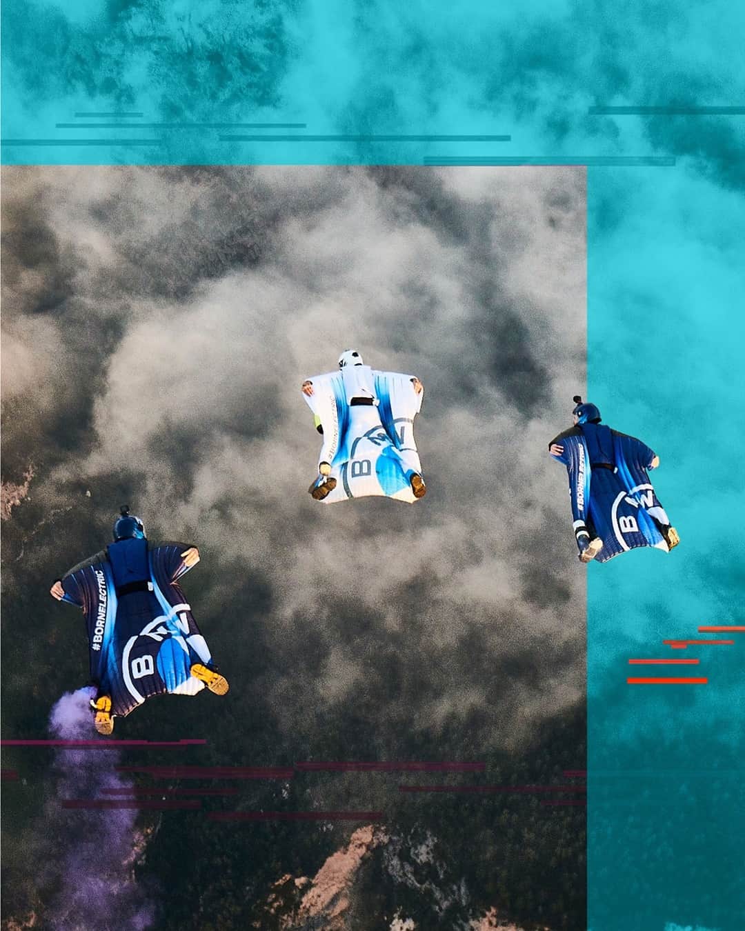 BMWのインスタグラム：「Ah, might as well jump… @petersalzmann.at?! This is the first-ever #ElectrifiedWingsuit happening. #NEXTGen #THEiX3 #BornElectric @BMWi __ BMW iX3: Energy consumption in kWh/100 km (combined): 17.8–17.5. CO2 emissions in g/km (combined): 0. Further information: www.bmw.com/disclaimer.」