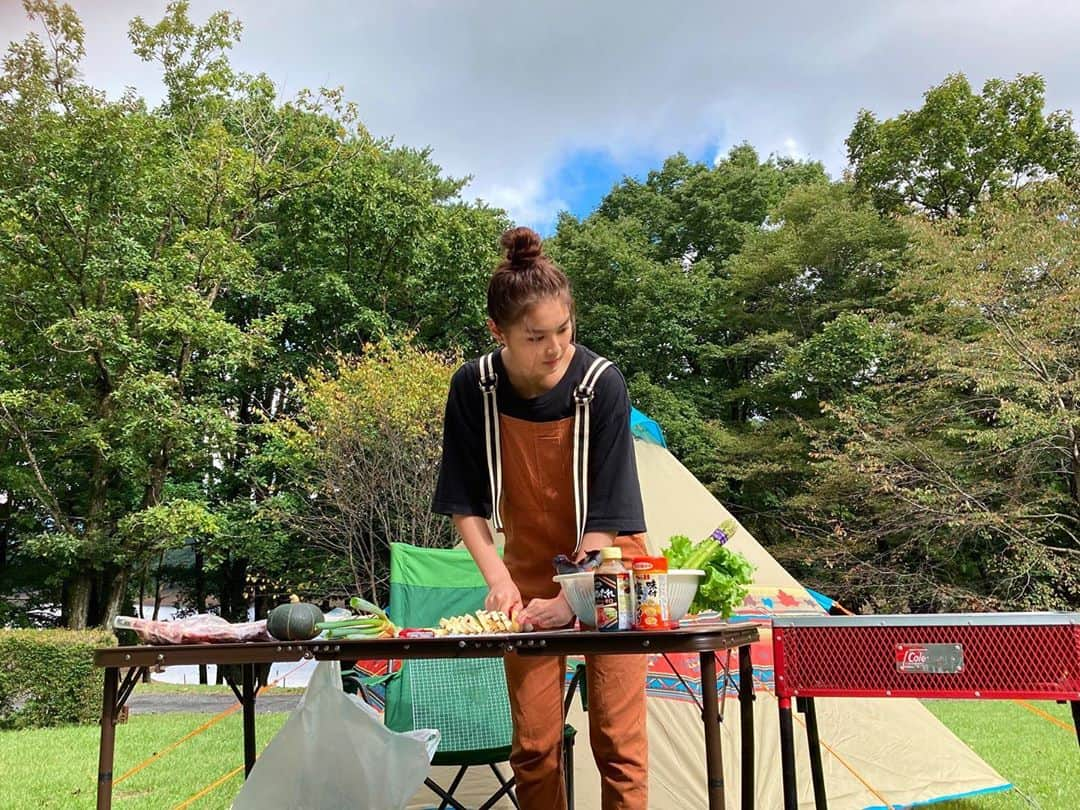 箭内夢菜さんのインスタグラム写真 - (箭内夢菜Instagram)「🍅🍆🌶🍠🥬🥩 YouTubeオフショット BBQたのしかった︎☺︎   #箭内夢菜のユメ」11月8日 23時24分 - yumenayanai_official