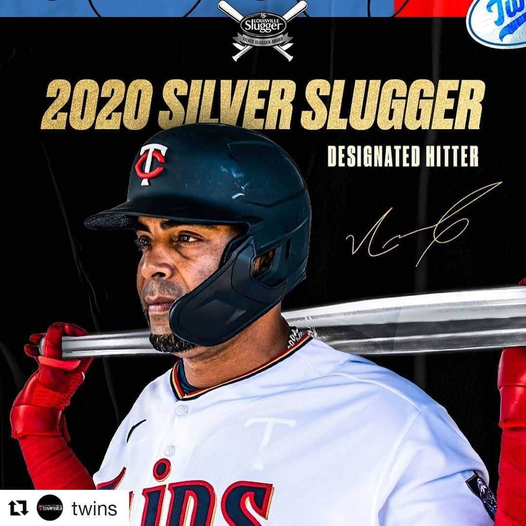 ネルソン・クルーズのインスタグラム：「Siempre agradecido por cada logro Always grateful for each accomplishment Back to work I go  #nodaysoff  #Repost @twins (@get_repost) ・・・ No surprise here - Nelson Cruz has been named an American League #SilverSlugger. Congrats @ncboomstick23」