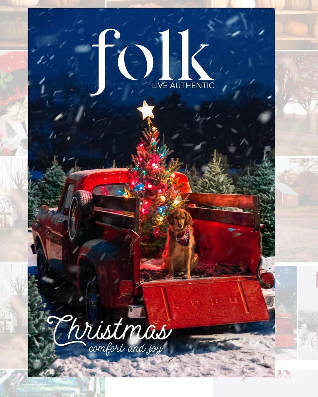 FOLKのインスタグラム：「HELP! Which cover do you prefer? Our Christmas issue is a very special one. It is filled with the most beautiful and timely reader submissions and stories from friends all across the globe. The issue is equal parts nostalgic, hopeful, cozy, and joyous. You can pre-order the issue now: www.folkgeneral.com」