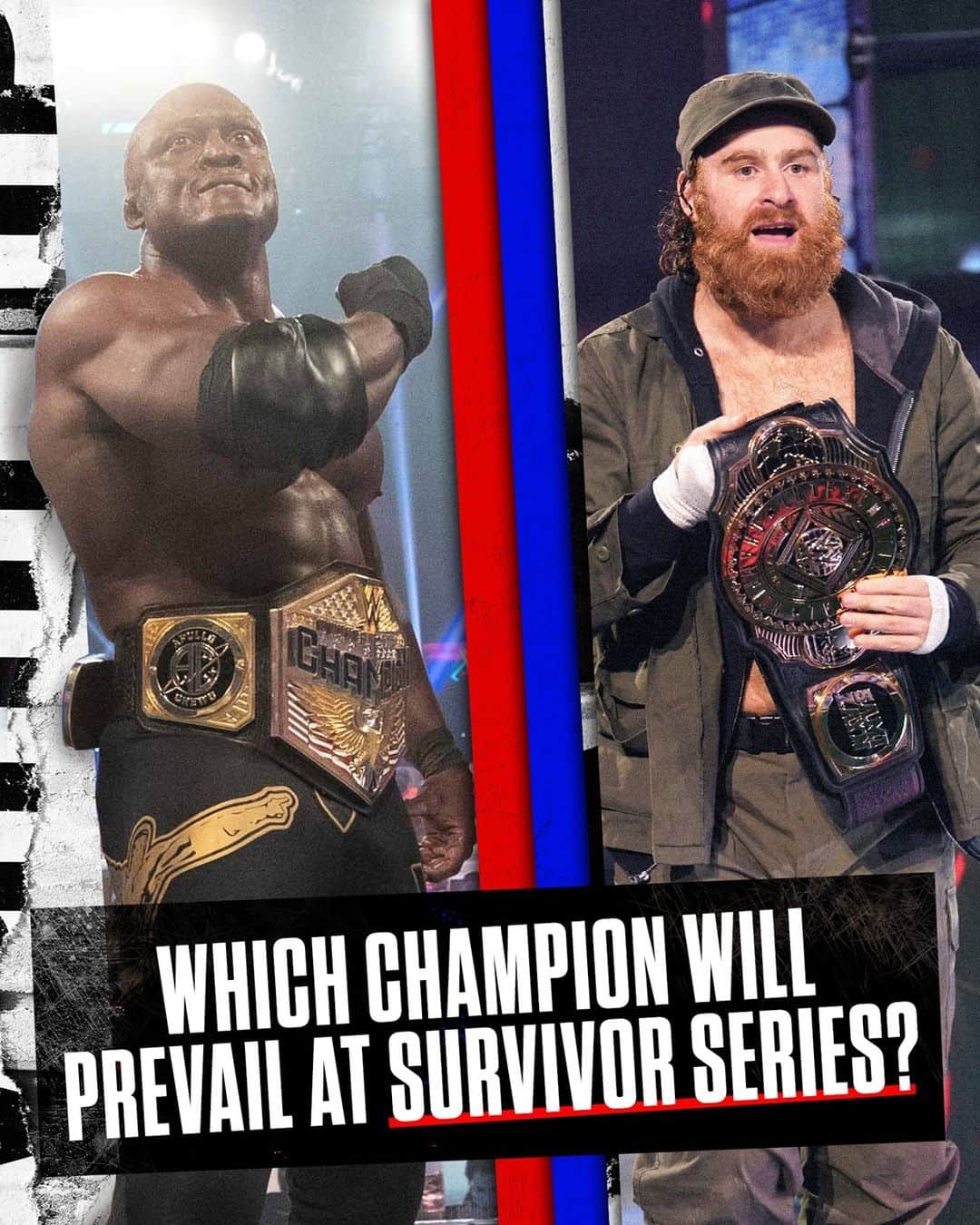 WWEさんのインスタグラム写真 - (WWEInstagram)「Who ya got at #SurvivorSeries? @bobbylashley 🔴 or @samizayn 🔵」11月9日 4時00分 - wwe