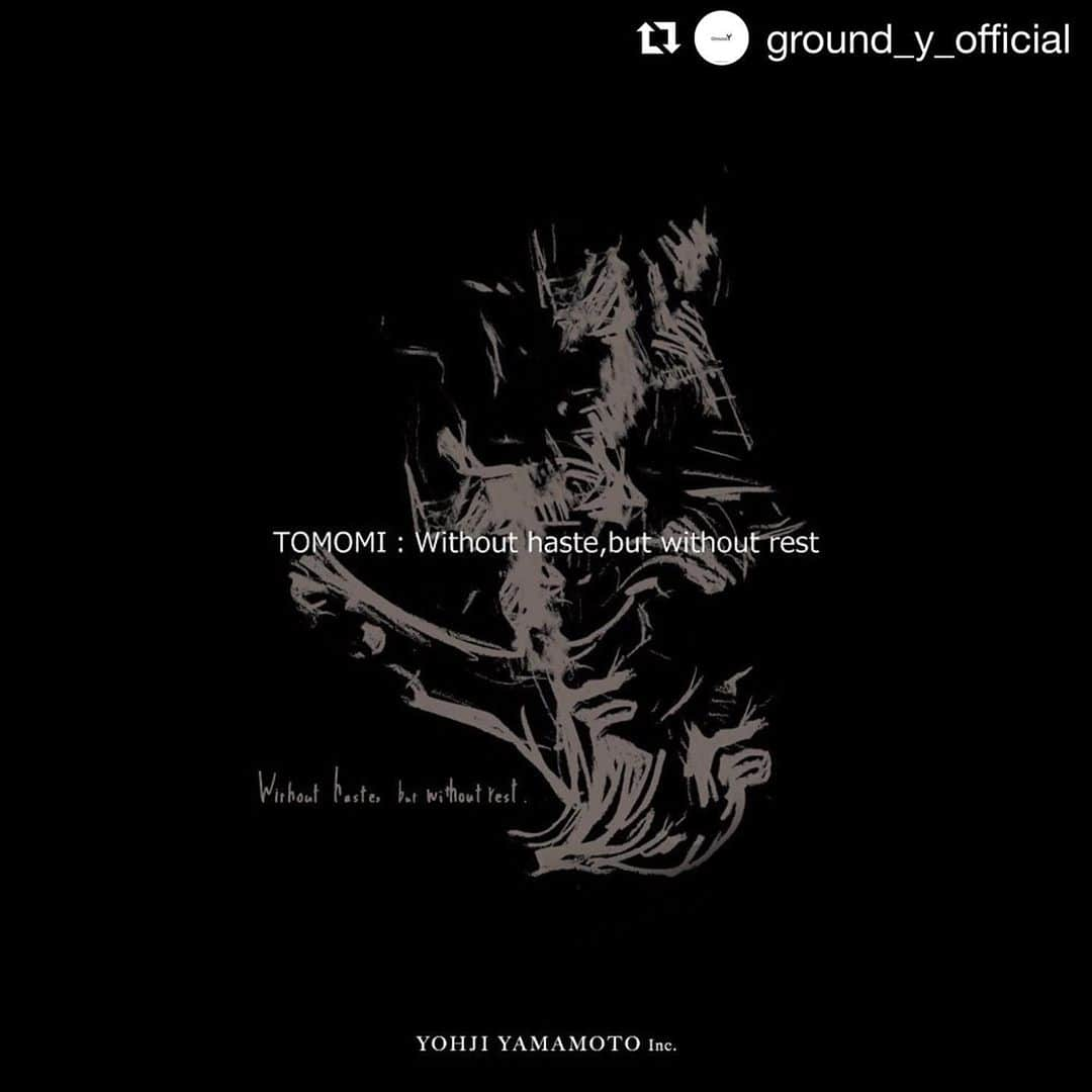 SCANDALさんのインスタグラム写真 - (SCANDALInstagram)「#Repost @ground_y_official ・・・ Ground Y ☓ SCANDAL Collection “Message“  TOMOMI：Without haste,but without rest  急がずに、休まずに  私が好きな器"スリップウェア"からインスピレーションを受けたデザインに、近頃、生活する上で大切にしているマインドを言葉にして添えました。  自分の心との対話を大切にしながら、少しでも気持ちを上向きに、この時代を明るく乗り越えられたらと思います。  11/12(Thu)12:00〜release  https://theshopyohjiyamamoto.jp/shop/c/c20/  直営店舗・公式WEB STORE 「THE SHOP YOHJI YAMAMOTO」同時公開  #groundy #yohjiyamamoto #scandalband #scandaltomomi #グラウンドワイ #ヨウジヤマモト #山本耀司 #スキャンダル #y3」11月9日 13時44分 - scandal_band_official