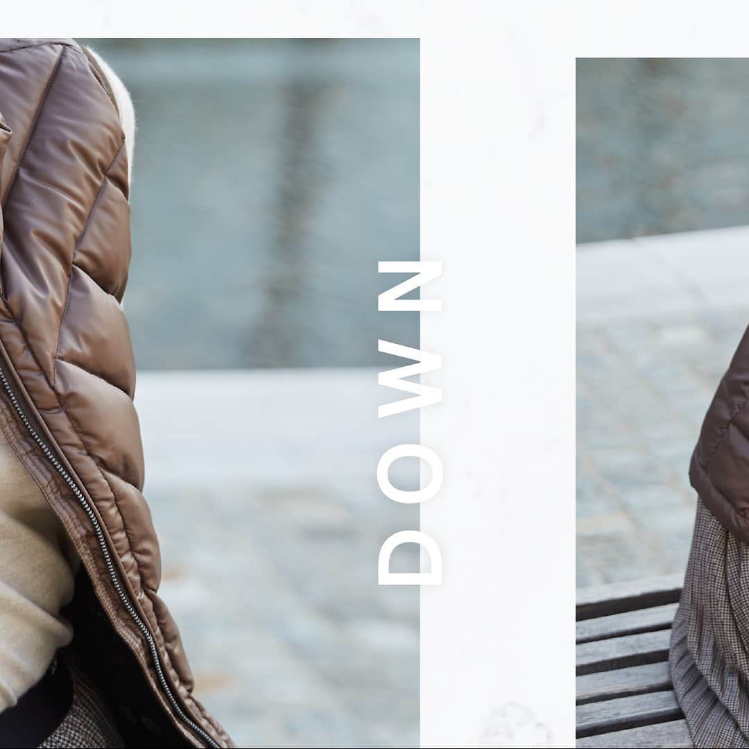 のインスタグラム：「A refinement from classic down to a versatile styling item, this twill gilet from Luster Down is finely quilted to make sure your figure will be flattering yet stay cozy all day long.   #ANTEPRIMA FW20 #FallWinter2020 #ReadyToWear #Classic #Style #Fashion #Italian #Luxury #Design #Lifestyle #Urban #Handcraft #アンテプリマ #패션」