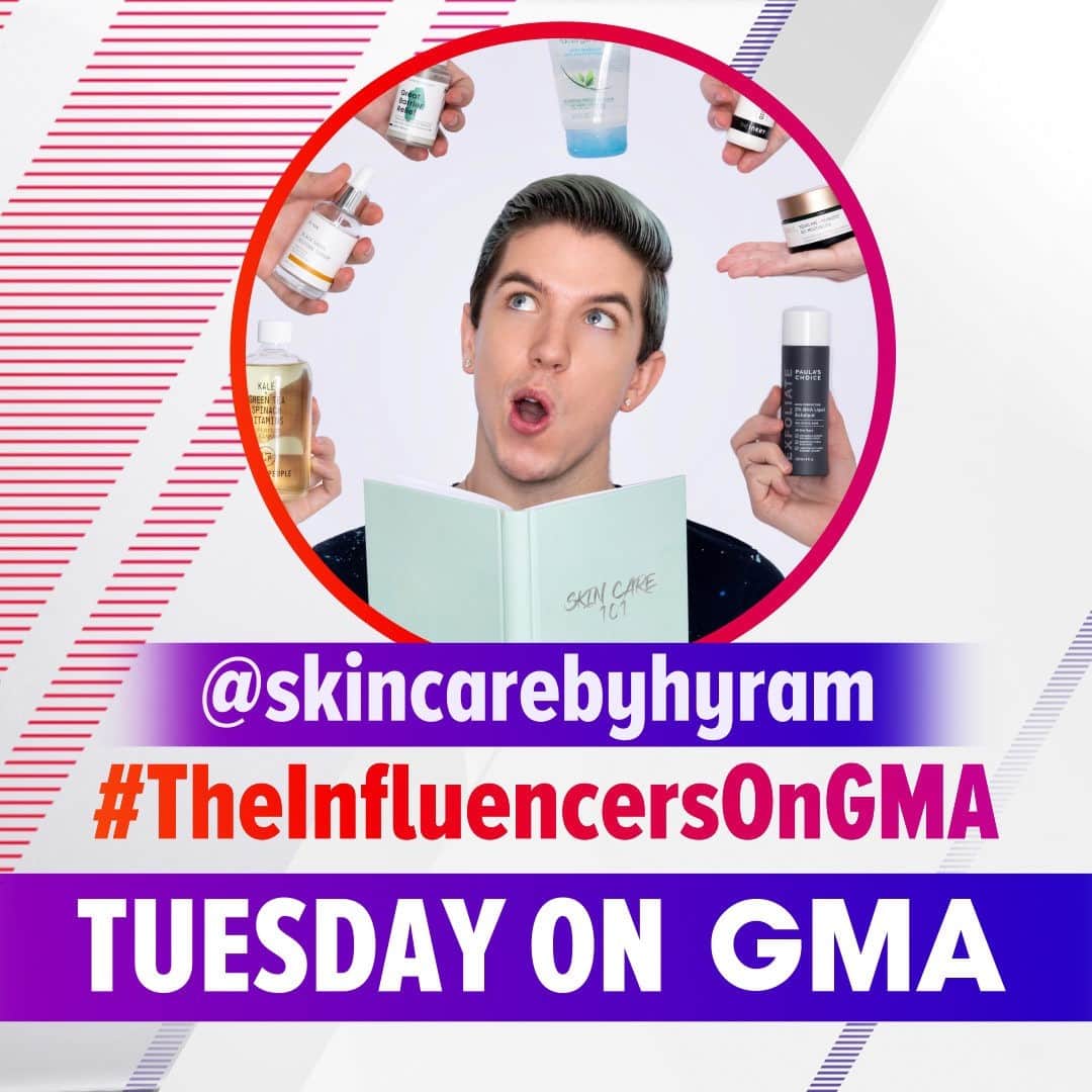Good Morning Americaさんのインスタグラム写真 - (Good Morning AmericaInstagram)「THIS TUESDAY: @skincarebyhyram joins us LIVE to answer all of our skincare questions! Comment below what we should ask Hyram ⬇⬇⬇」11月9日 6時00分 - goodmorningamerica