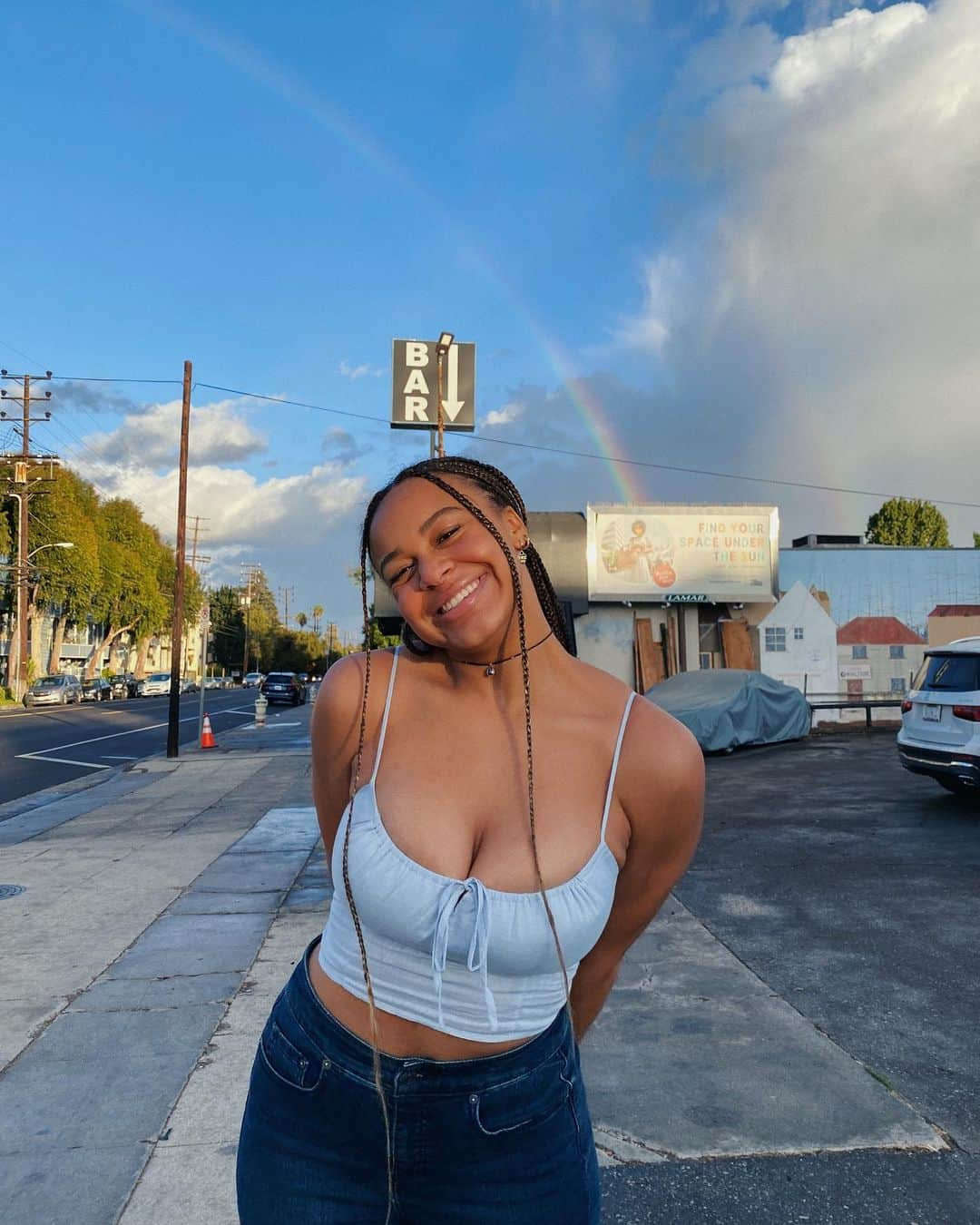 Nia Sioux Frazierさんのインスタグラム写真 - (Nia Sioux FrazierInstagram)「The sky really said 🌈」11月9日 6時43分 - niasioux