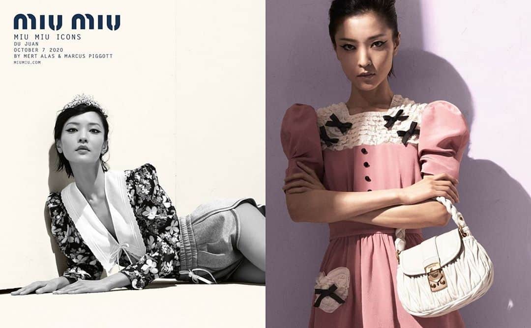 IMG Modelsさんのインスタグラム写真 - (IMG ModelsInstagram)「Pretty in Pink. 💞 #DuJuan fronts @miumiu’s latest campaign. #📷 @mertalas + @macpiggott #⭐️ #IMGstars」11月9日 7時19分 - imgmodels