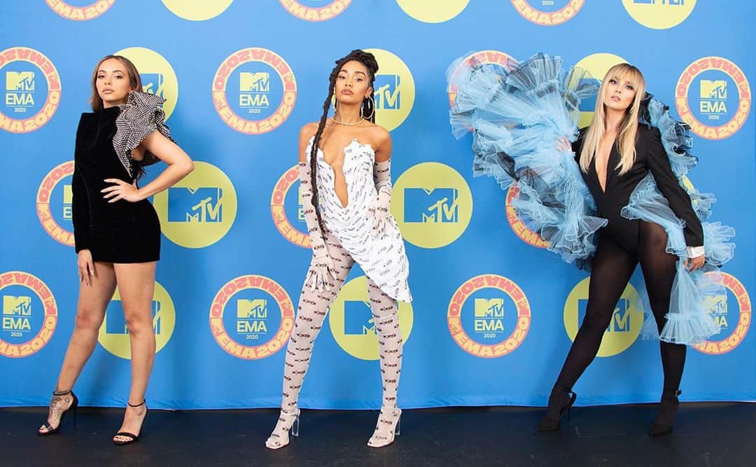 Just Jaredさんのインスタグラム写真 - (Just JaredInstagram)「The ladies of Little Mix - Jade Thirlwall, Perrie Edwards and Leigh-Anne Pinnock - stun on the #EMAs carpet in two hot looks ahead of hosting the show #leighannepinnock  #perrieedwards  #jadethirlwall  #littlemix Photos: Getty」11月9日 9時19分 - justjared