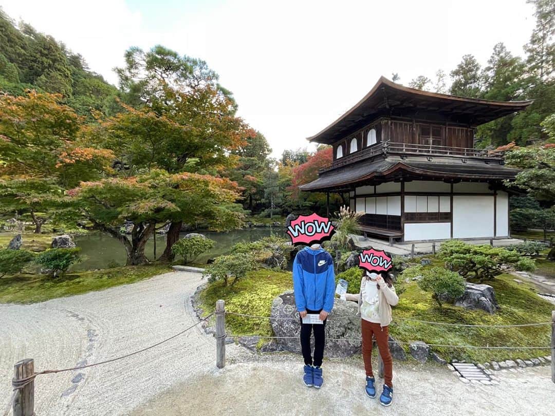 金子貴俊のインスタグラム：「銀閣寺 飾らない緑の美しさを活かした造りがいいなぁ。」