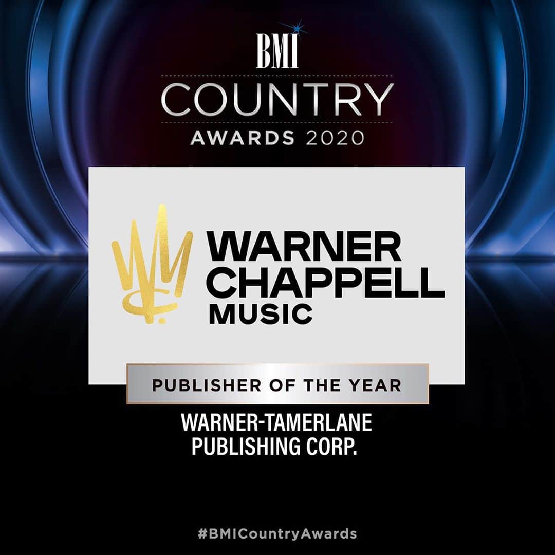 Broadcast Music, Inc.さんのインスタグラム写真 - (Broadcast Music, Inc.Instagram)「Congratulations to @warnerchappellmusic on earning their fifth BMI Publisher of the Year award! This stellar team helped bring us 21 of this year’s Top 50 Songs, including “The Bones,” by @marenmorris, “God’s Country,,” by @blakeshelton, “10,000 Hours,” @danandshay ft @justinbeiber, & “Beer Never Broke My Heart,” by @lukecombs many more! #BMICountryAwards Tap the 🔗 in our bio to see all our winners, special performances, videos and more!」11月10日 0時11分 - bmi