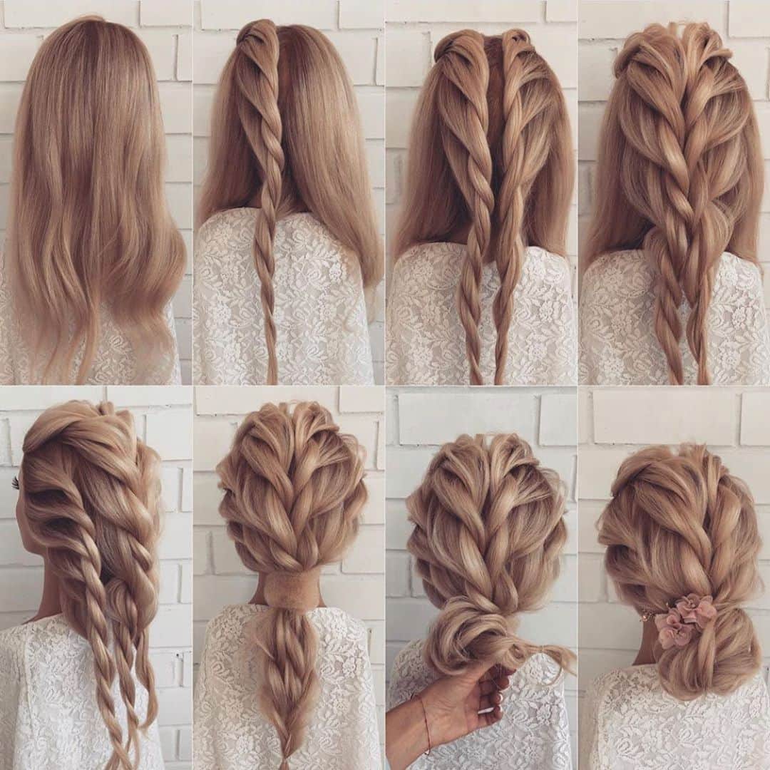 I N S T A B R A I Dさんのインスタグラム写真 - (I N S T A B R A I DInstagram)「Love these simple HOW TOs! Makes a difficult braid look easy 😍」11月9日 23時34分 - instabraid