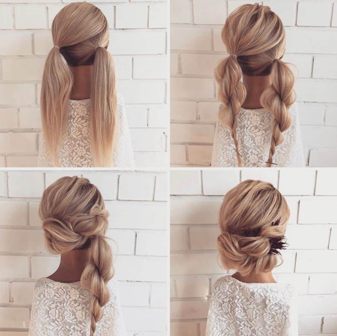 I N S T A B R A I Dのインスタグラム：「Love these simple HOW TOs! Makes a difficult braid look easy 😍」