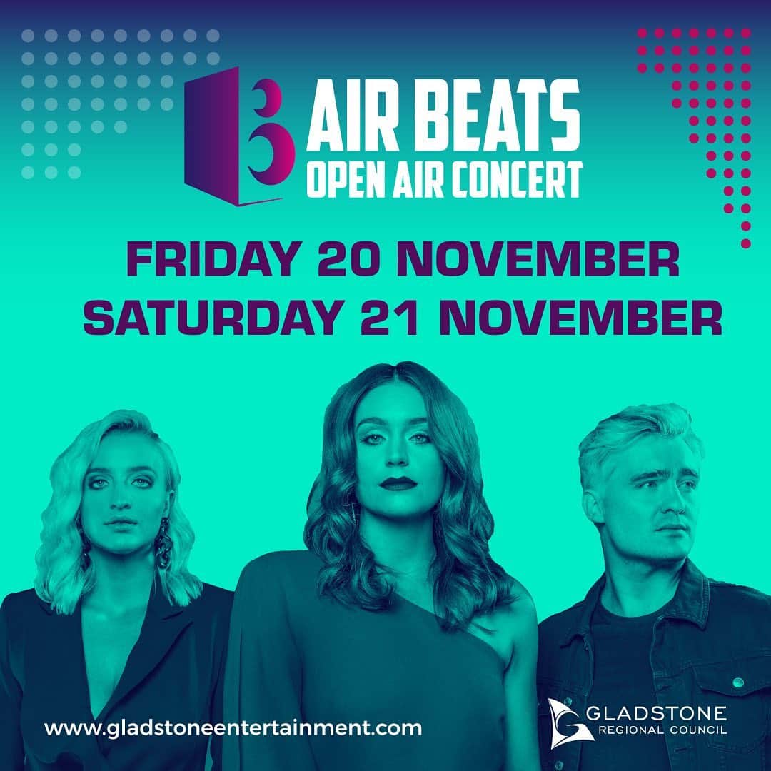 シェパードのインスタグラム：「Really looking forward to getting back out on stage and performing a full length set again for Gladstone Council's Air Beats Open Air Concert. Our first show since February! Anyone keen on a road trip to Gladstone?」