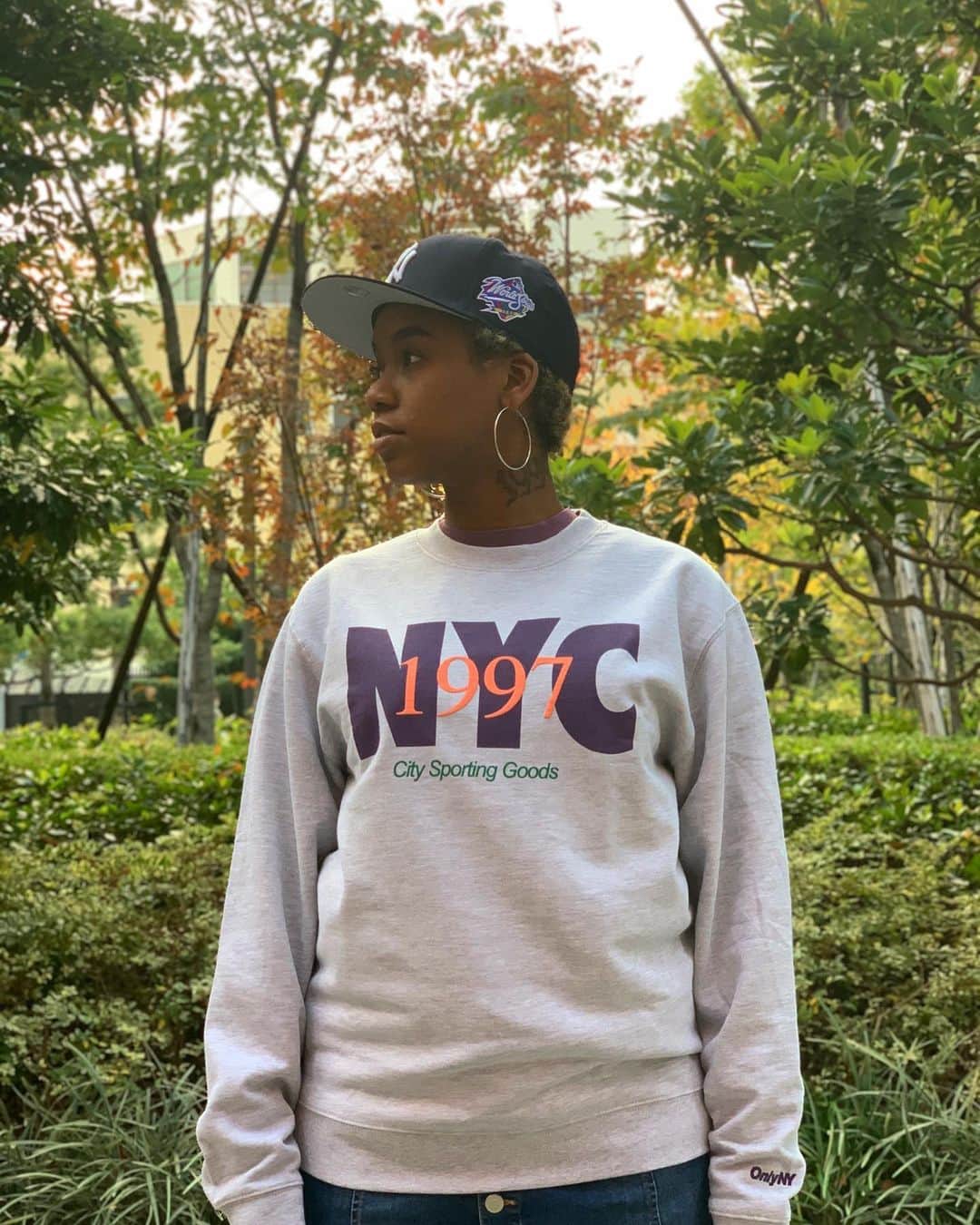 のインスタグラム：「#growaroundnewarrivals  Only NY🗽 NYC Track Crewneck🏃‍♂️ Only NY 2020 FALL/WINTER入荷してます👍」