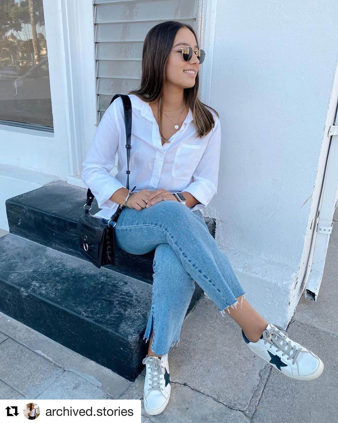 エラモスのインスタグラム：「Regram @archived.stories making our jeans look oh so ELLAvated. . . . #ellamoss #ellamossjeans #musthave #fallfashion #shopnow #denimdays」