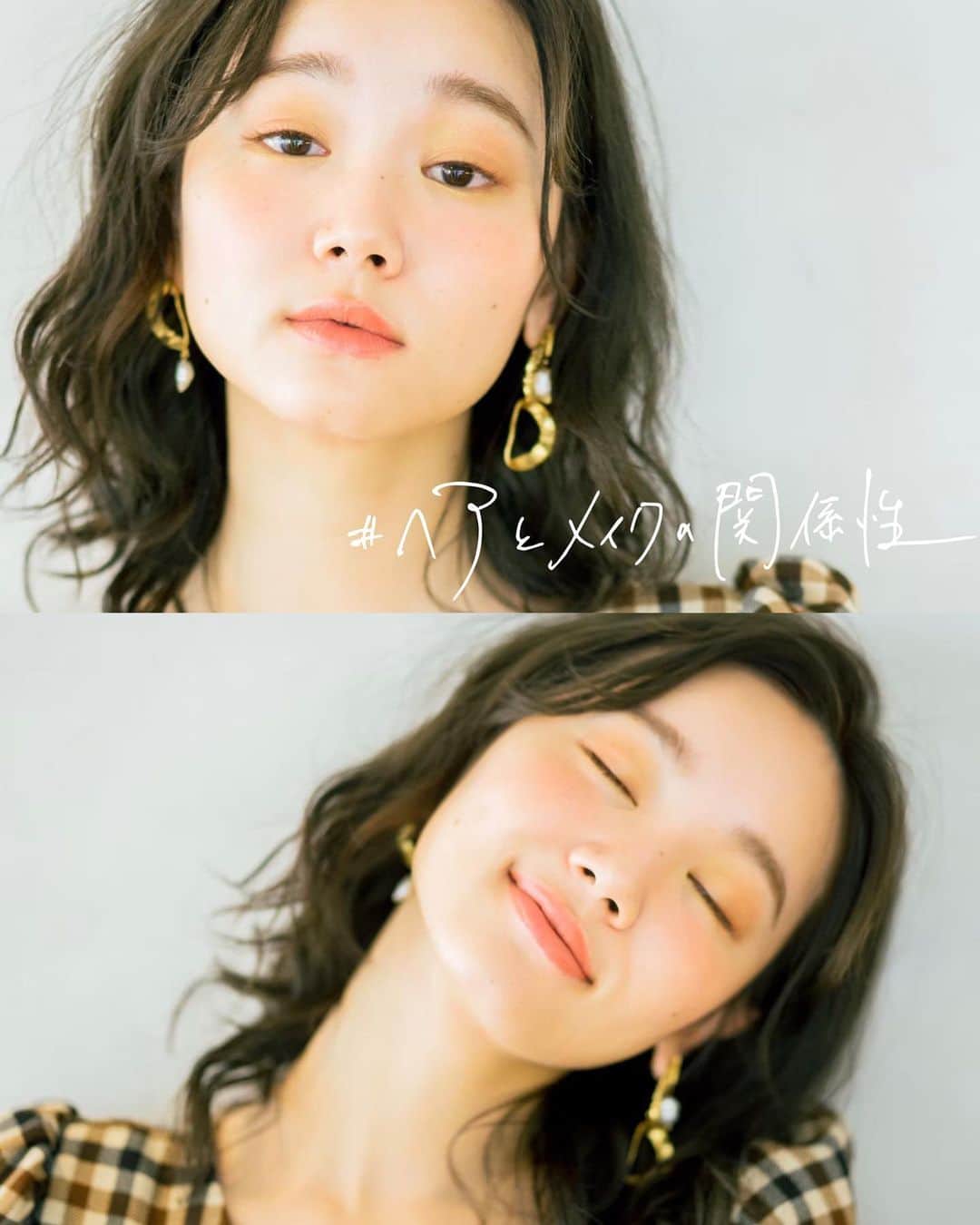 大木光のインスタグラム：「ヘアとメイクで雰囲気を変える✂︎💄 #ヘアとメイクの関係性 なにが似合うか？よりもどうなりたいかを大切にする。 ヘアとメイクでシーンに合わせたコミュ力の高い顔を目指す。 ヘアもメイクも楽しんだもの勝ち♪ model @ai__k_a  #メイク #アイメイク#チーク #リップ #アイシャドウ #アイシャドウパレット #ハイライト #シャドウ#コスメ#コスメ好き#コスメ好きさんと繋がりたい」
