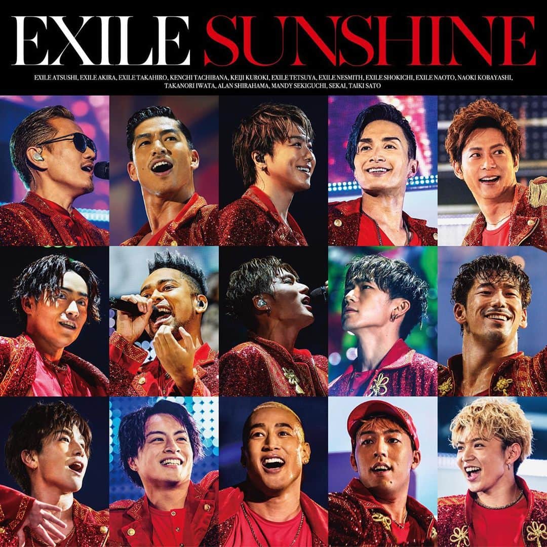 NESMITHのインスタグラム：「12月16日リリース 15人体制としてのラストシングル 「SUNSHINE」 本日MVが解禁されました！  ATSUSHIさんが紡いでこられた約20年の映像で繋がれた今回のMVは、自分達が観ても多くの感動と歴史を感じられるものになっているので、この時間を共有してきてくれたファンの皆さんともまたここで共有する事でそれぞれの未来を明るく前向きに進んでいけると思っています！  明るい未来へ 日本を元気に 世界を元気に 「SUNSHINE」  #EXILE #sunshine #12月16日 #日本を元気に #世界を元気に」