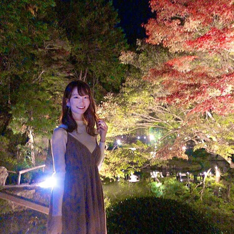齋藤佳穂のインスタグラム：「11月13日から行われる 『金戒光明寺特別夜間拝観』にひと足お先に行ってきました🍁 めっちゃ綺麗で癒された😌 ((( @kurodani1175 )))  supported by @takamibridal_wakon  #くろ谷さん #金戒光明寺 #紅葉 #特別夜間拝観 #浄土宗 #京都 #京都観光 #京都紅葉 #京都散策 #紅葉狩り #紅葉ライトアップ #京都観光スポット #kyoto #kyotographie #kyotojapan #kyotogram #kyototemple #kyoto_style」