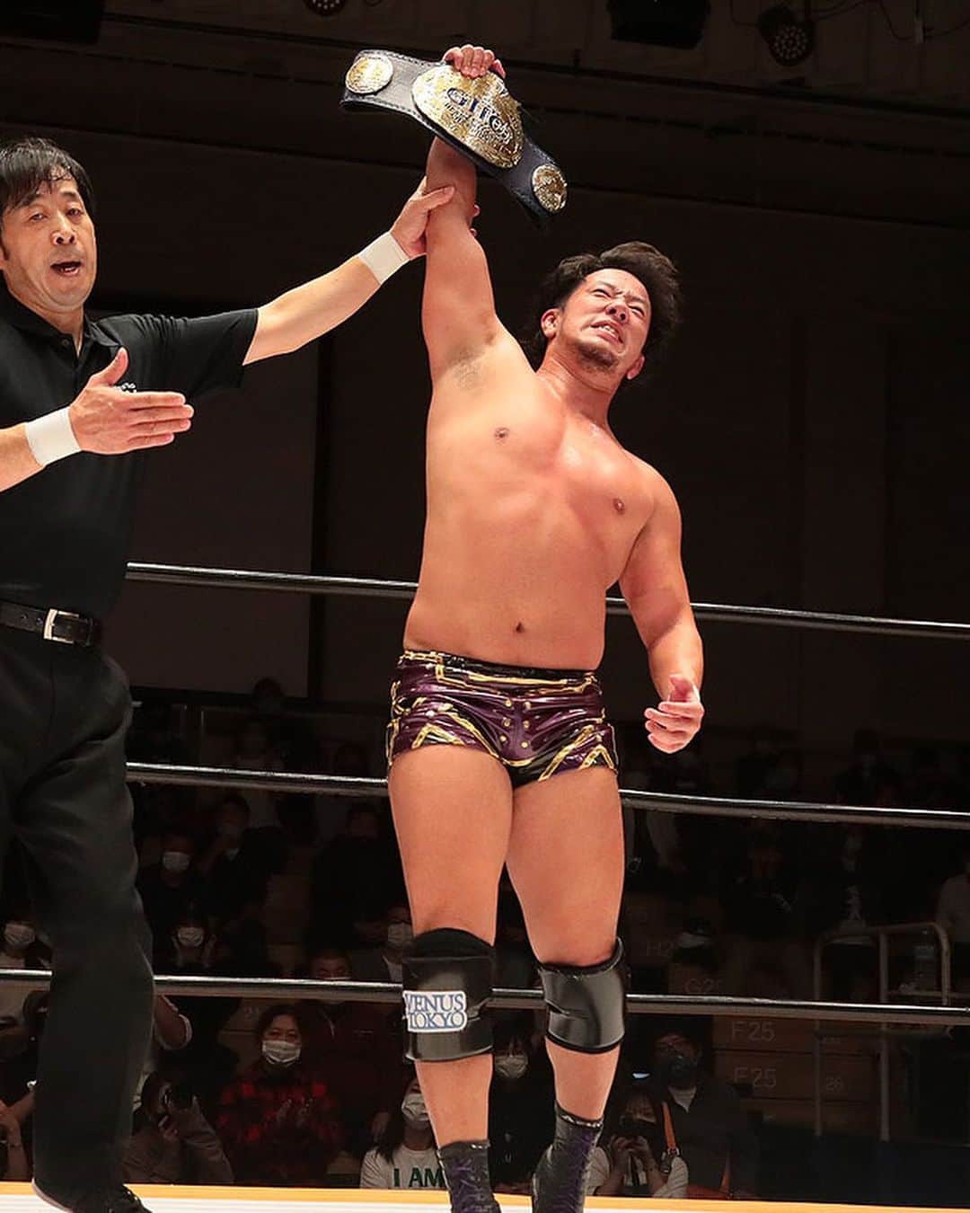 原田大輔のインスタグラム：「.  11.8 後楽園ホール大会  GHCJrヘビー奪取！  #noah_ghc」