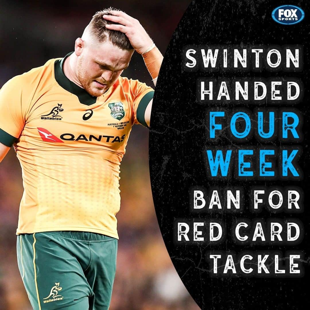 FOX・スポーツ・ラグビーのインスタグラム：「Rising Wallabies enforcer won’t play for three months over red-card tackle 👀 ❌」