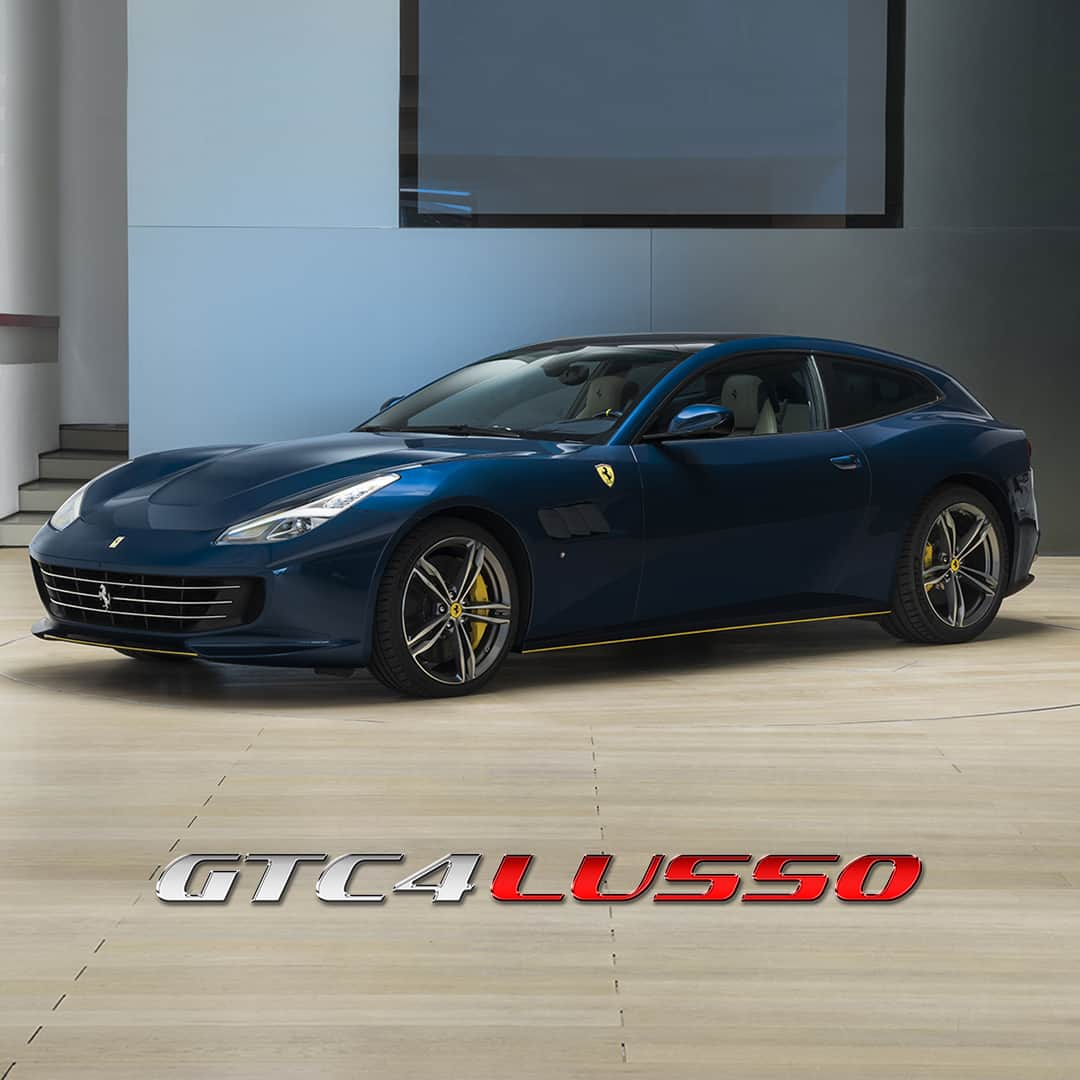 フェラーリさんのインスタグラム写真 - (フェラーリInstagram)「This Tailor Made #FerrariGTC4Lusso is a stunning interpretation of the model’s luxurious allure. Its stunning bodywork is amplified with a ‘Blu Le Mans’ exterior, while the interior is a combination of opulent fabrics. Discover sporty luxury with #FerrariTailorMade. #Ferrari」11月10日 1時01分 - ferrari