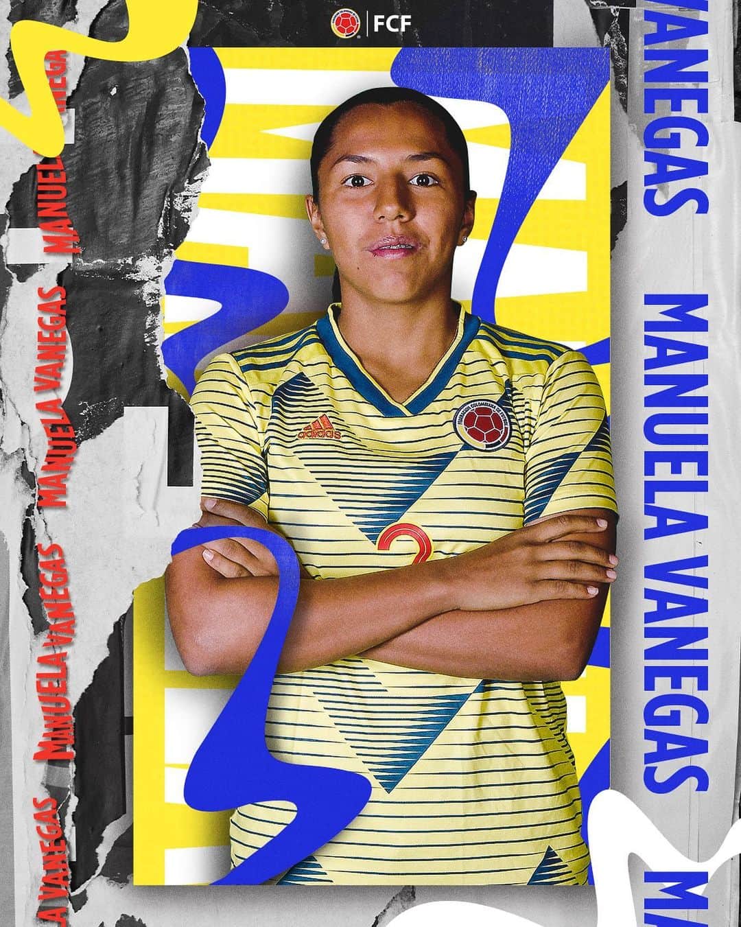サッカー コロンビア代表チームのインスタグラム：「¡Feliz Cumpleaños @manuvanegas_02 !  Enviamos un saludo muy especial a nuestra Campeona Panamericana 🏅  Abrazo de gol ⚽」