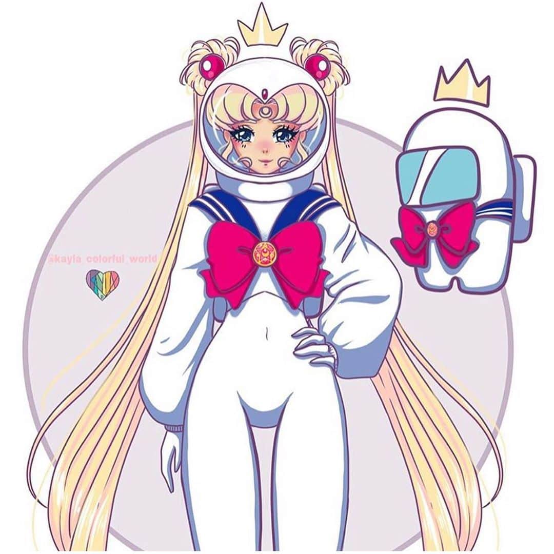 Sailor Moonさんのインスタグラム写真 - (Sailor MoonInstagram)「✨🌙 Love this Sailor Moon x Among Us fan art by @kayla_colorful_world!! 🌙✨  #sailormoon #セーラームーン　#sailormoonart #fanart #amongus #art」11月10日 3時50分 - sailormoon_sc