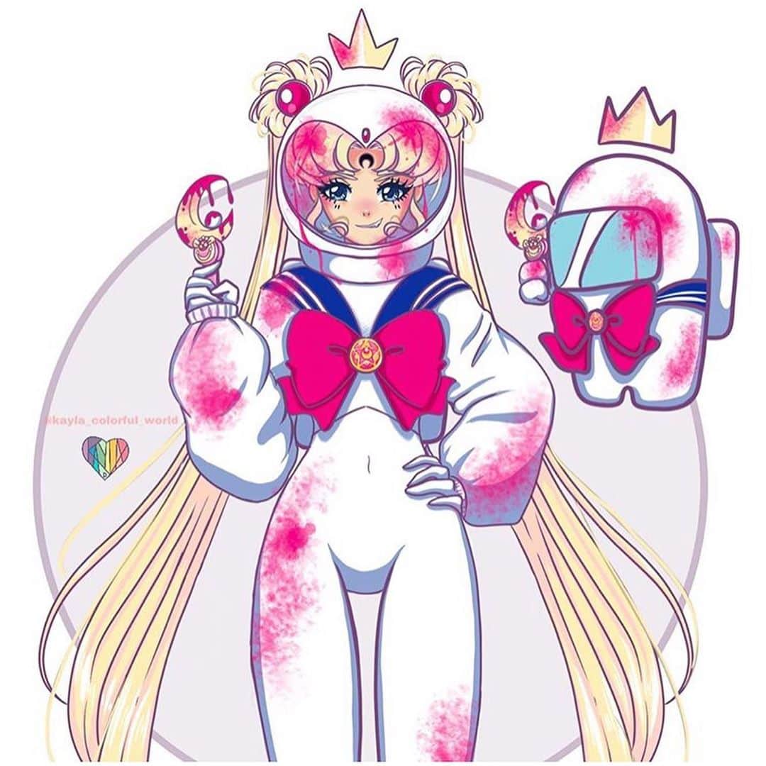 Sailor Moonさんのインスタグラム写真 - (Sailor MoonInstagram)「✨🌙 Love this Sailor Moon x Among Us fan art by @kayla_colorful_world!! 🌙✨  #sailormoon #セーラームーン　#sailormoonart #fanart #amongus #art」11月10日 3時50分 - sailormoon_sc