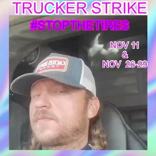 サミーア・アームストロングのインスタグラム：「TRUCKERS STRIKE.  • Strike across the nation.  • Truckers are the heart of America.  • This will not be able to be ignored when our truckers take a stand.  • Please get the word out. • Pre run Nov 11. Official Nov 26-29th.  • Trucks supplying medical aid & support are asked not to join.  • #stopthetires2020」