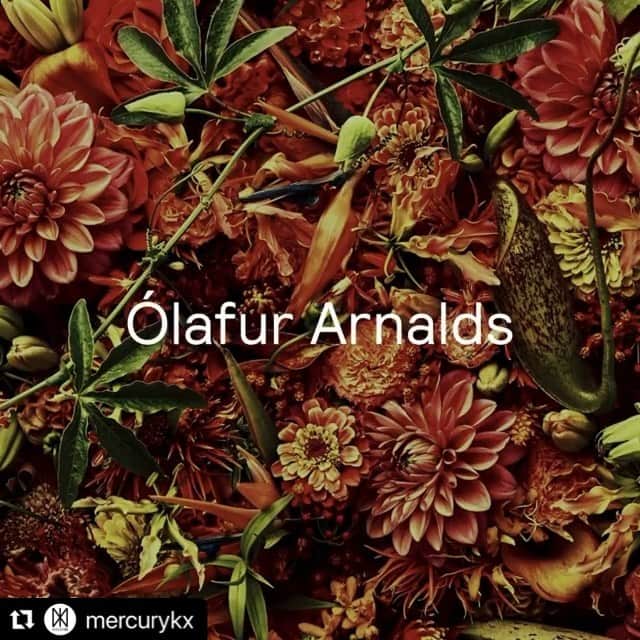 東信のインスタグラム：「#Repost @mercurykx with @make_repost ・・・ A new video from Ólafur Arnalds - The Bottom Line featuring Josin with floral artwork by Azuma Makoto - watch now via link in bio   "The Bottom Line is first and foremost about growth. Josin spent a week with me in my studio in Iceland during a transformational period in both our lives. She is someone I have admired for years and I am thrilled that we were able to connect and share our experiences through this piece of music..”   @olafurarnalds @josinmusic @azumamakoto」