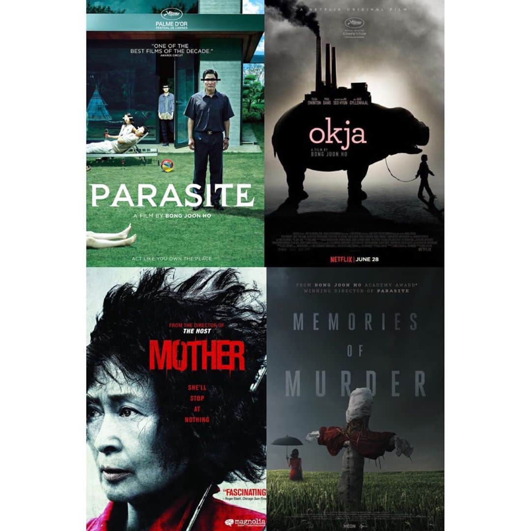 ナタリア・コルドバ・バックリーのインスタグラム：「Bong Joon ho.   I am obsessed with his perspective. The way he sees people, life, the world, and how he transfers it onto the screen. A light turns on inside me when I watch his story telling. Master.   Watch his body of work if you’ve got time.」