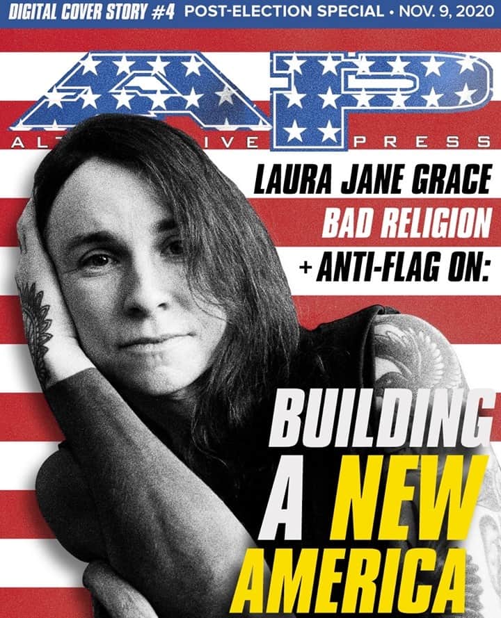 Alternative Pressさんのインスタグラム写真 - (Alternative PressInstagram)「INTERVIEW: The 2020 Presidential Election may be over, but @LauraJaneGrace, @badreligionband and @antiflag all agree that it's time to "get to fucking work" with the @JoeBiden Administration⁠ LINK IN BIO⁠ .⁠ .⁠ .⁠ #laurajanegrace #badreligion #antiflag #joebiden #presidentelectjoebiden #presidentjoebiden #buildbackbetter #2020presidentialelection #presidentialelection #kamalaharris #vicepresidentelectkamalaharris #vicepresidentkamalaharris #altpress #alternativepress⁠」11月10日 6時01分 - altpress