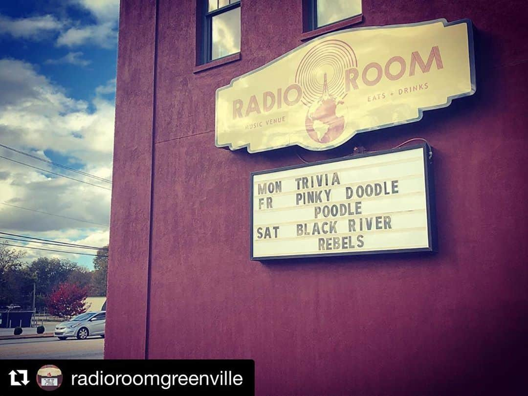 PINKY DOODLE POODLEさんのインスタグラム写真 - (PINKY DOODLE POODLEInstagram)「This FRIDAY!!﻿ We have a gig at Radio Room in Greenville, SC!!﻿ We're gonna do Rock Live with drummer!!!﻿ Come on!!  #Repost @radioroomgreenville with @get_repost ・・・ This week @pinkydoodlepoodle on Friday, @blackriverrebels on sat, and a LOT of letters on our marquee 😂  #ustour2020  #pinkydoodlepoodle  #pdp  #highenergyrocknroll  #livemusic #rockmusic #rock #rockband  #japanese #japaneserockband #chickenranchrecords #livetour  #tourlife #musicianlife #musician #gibsonguitars #gibsonbass  #eb3 #lespaul #marshallamps #vintage #femalebassist #femalevocalist」11月10日 7時14分 - pinkydoodlepoodle