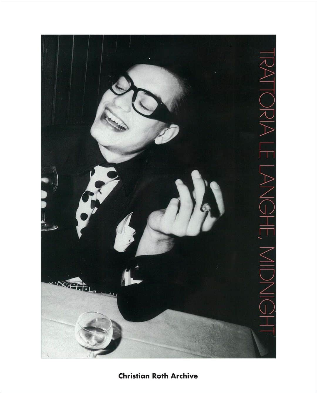 クリスチャンロスのインスタグラム：「Christian Roth Archive for historical use. L’UOMO VOGUE Italy February 1995 . . . . . . . . . #VintageChristianRoth #ChristianRoth #ChristianRothEyewear #ArchiveSeries」