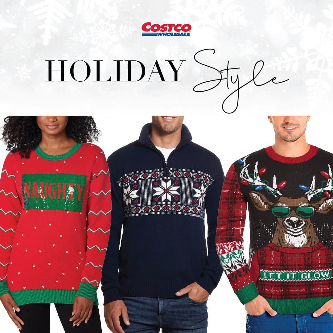 Costcoさんのインスタグラム写真 - (CostcoInstagram)「Ring in the holidays with these festive sweaters. Save up to $5 now through 11/19/20. Search Costco.com: holidayswtr20」11月10日 7時39分 - costco