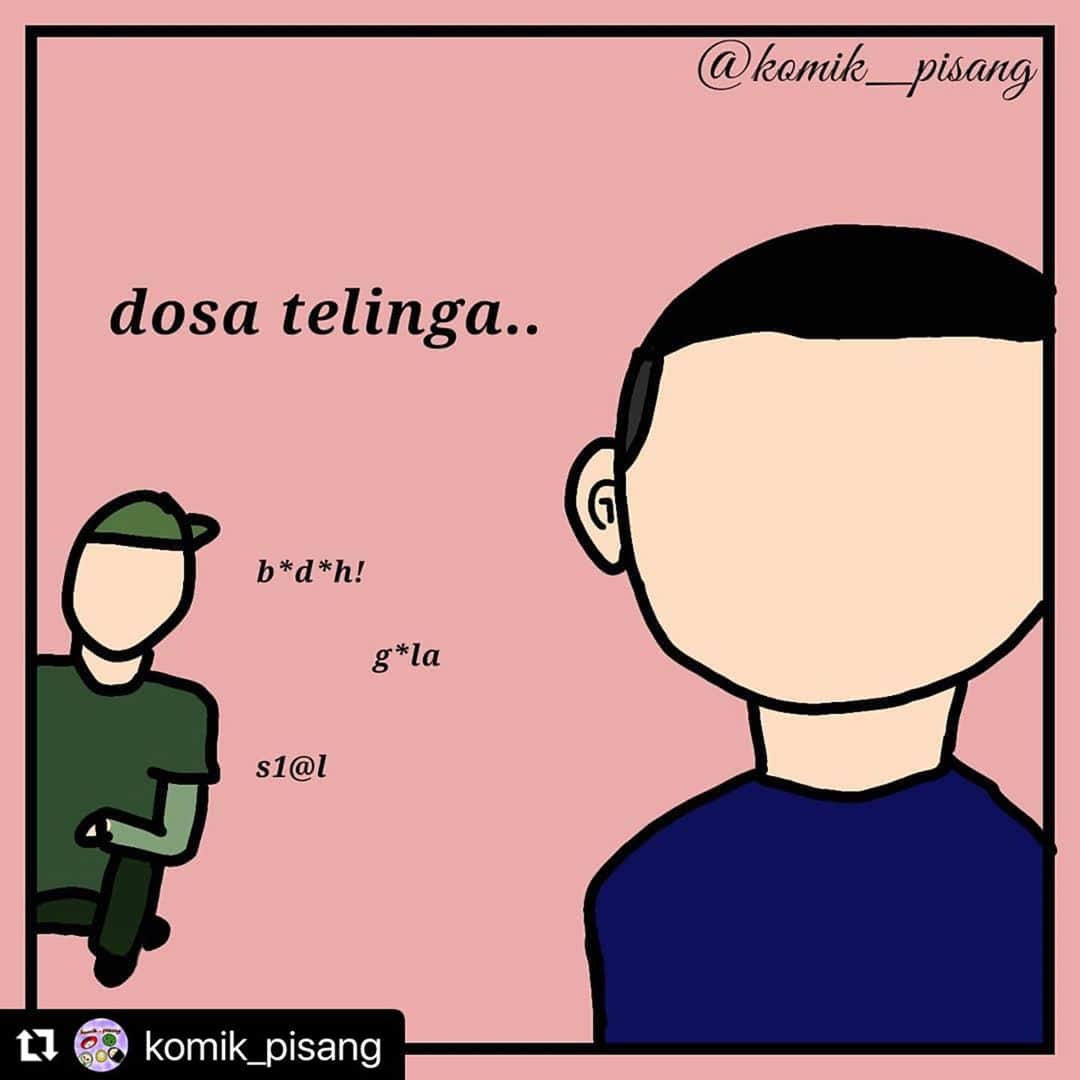 Koleksi Komik Malaysiaさんのインスタグラム写真 - (Koleksi Komik MalaysiaInstagram)「#Repost @komik_pisang with @make_repost ・・・ [kalau ada kesalahan sila tegur di komen ya 🙇]  Setiap hari, tanpa kita sedar, kita sering melakukan dosa kecil yang dianggap mudah.  seperti dosa telinga yang mendengar perkara tidak elok,  dosa mulut yang sering mengumpat,  dosa mata melihat perkara yang tidak elok,  dosa tangan yang memegang tangan bukan mahram, dan lain lain.  jadi,  jika kita sedar bahwa kita sedang melakukan dosa, beristighfar dan bertaubatlah selagi boleh. Sesungguhnya Allah maha pengampun. 😊  #komikpisang #komikmalaysia #pisangart #pisang #komikdakwah #komikmalaysia #komik #koleksikomikmalaysia」11月10日 17時26分 - tokkmungg_exclusive