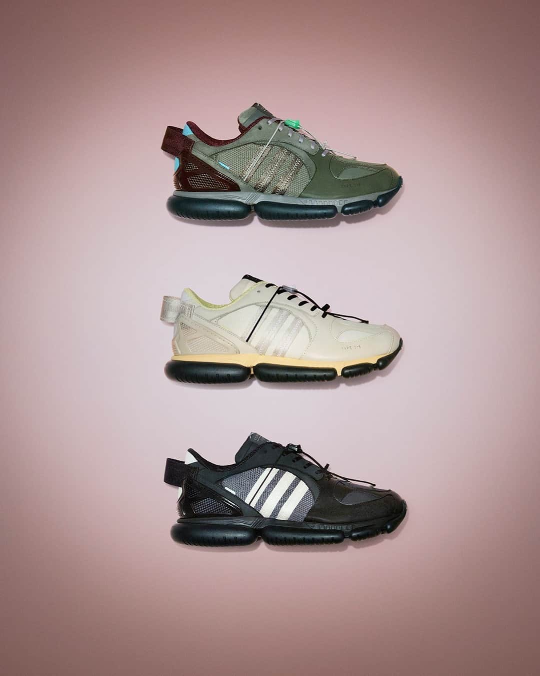 adidas Originalsのインスタグラム：「The second drop of the FW20 collaboration between adidas Originals and @oamc_official brings a new look to the ZX silhouette. Fusing natural textures with futuristic features, the Type O-6 lands in a variety of colorways on November 11th on adidas.com/OAMC」
