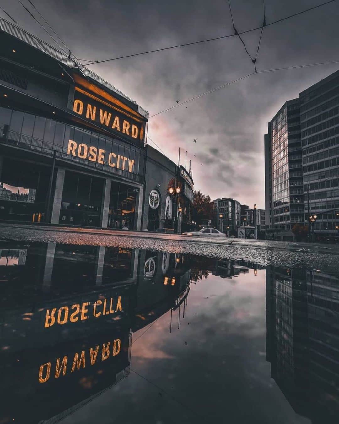 Portlandさんのインスタグラム写真 - (PortlandInstagram)「Onward into the rainy season🌧🌹 - 📷: @jinwrightphotos  #Portland #PortlandNW #PDX #Rain #RCTID #RoseCity」11月10日 10時00分 - portland
