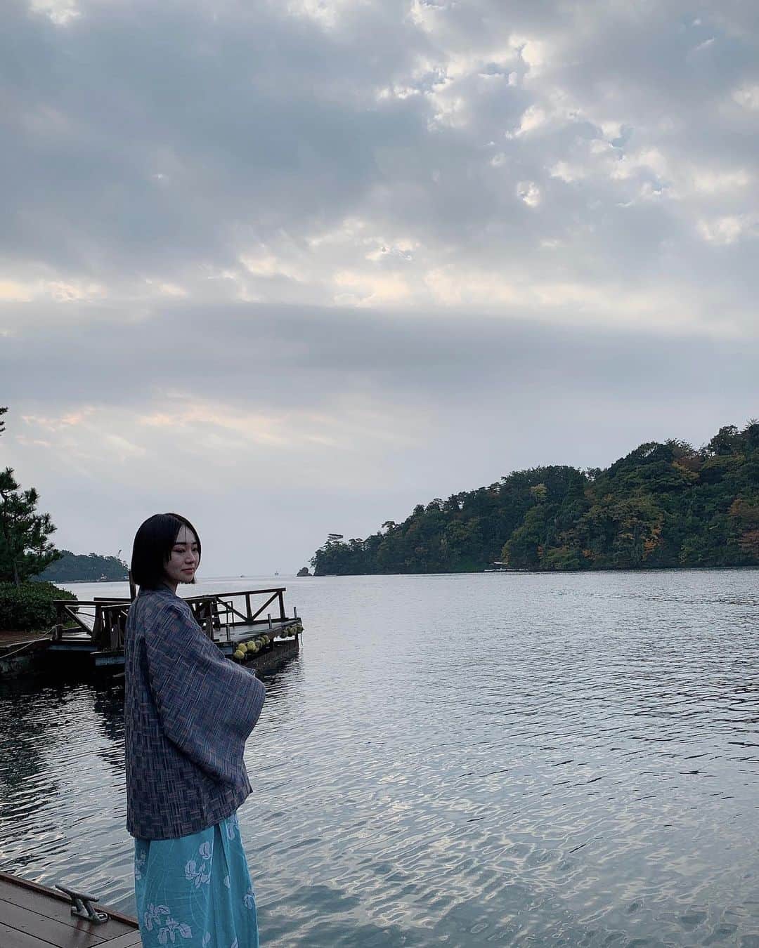 のインスタグラム：「🌳🌿.  能登の百楽荘.  海と緑と温泉に癒され、 美味しいご飯をお腹いっぱい頂き、 身体と心で幸せをいっぱい感じました🤤.   #百楽荘能登 #能登半島」
