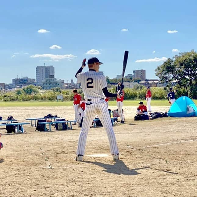 大橋典之のインスタグラム：「背番号2 #野球」