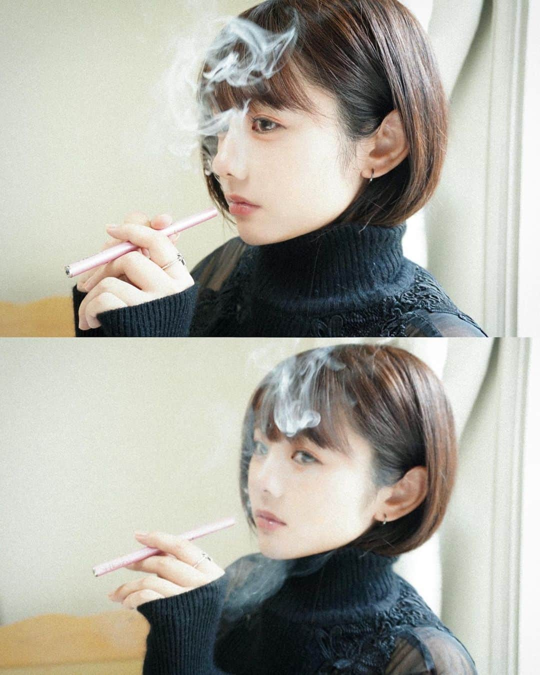 緑川百々子のインスタグラム：「🚬？！  「吸う」美容液、プラスビューティー  @plus_beauty_esmagic を入手したので試してみました！  香りはピーチのようなあまい香りで、 むせたりもせず吸うことができました💁‍♀️  ヒアルロン酸、コラーゲンで 気持ち、肌の調子が整った気がします👼  おしゃれに試せるこの吸う美容液 是非試してみてくださいね✌️  #吸う美容液  #プラスビューティー  #コラーゲン #ヒアルロン酸 #肌の調子がいい #プルームテックも吸える #ドンキで買えるよ #たばこじゃないよ」