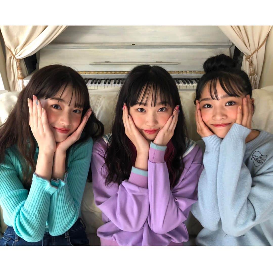 ニコ☆プチのインスタグラム：「トリプルアヤだぞ💘﻿ ﻿ ﻿ #ニコプチ﻿ #葛西杏也菜﻿ #中山あやか﻿ #川合菖蒲」